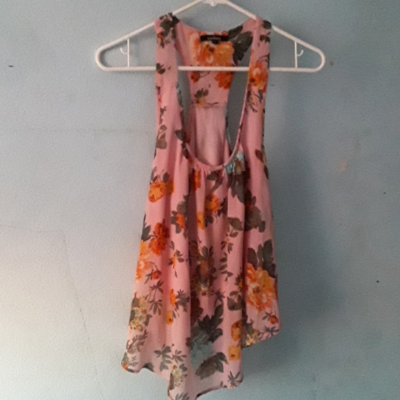 Ambiance Tops - Women's Ambiance Sheer Tank Top Size L